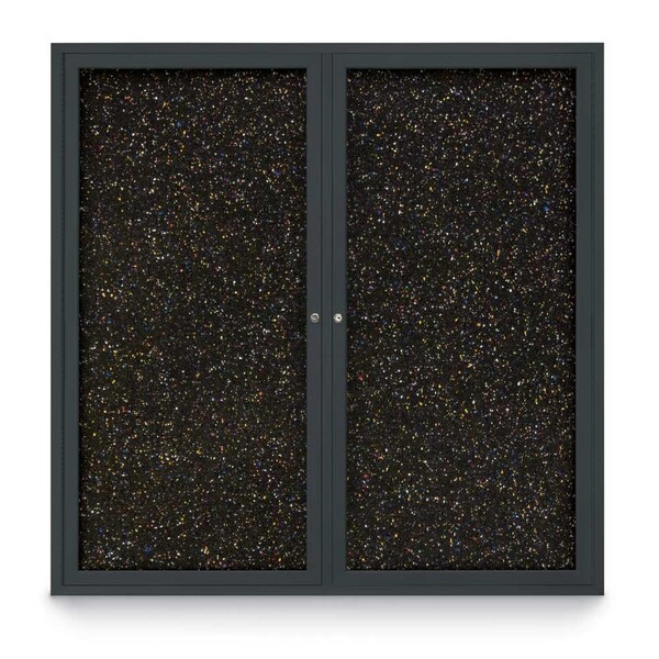 Sliding Door Indoor Enclosed Corkboard, 7